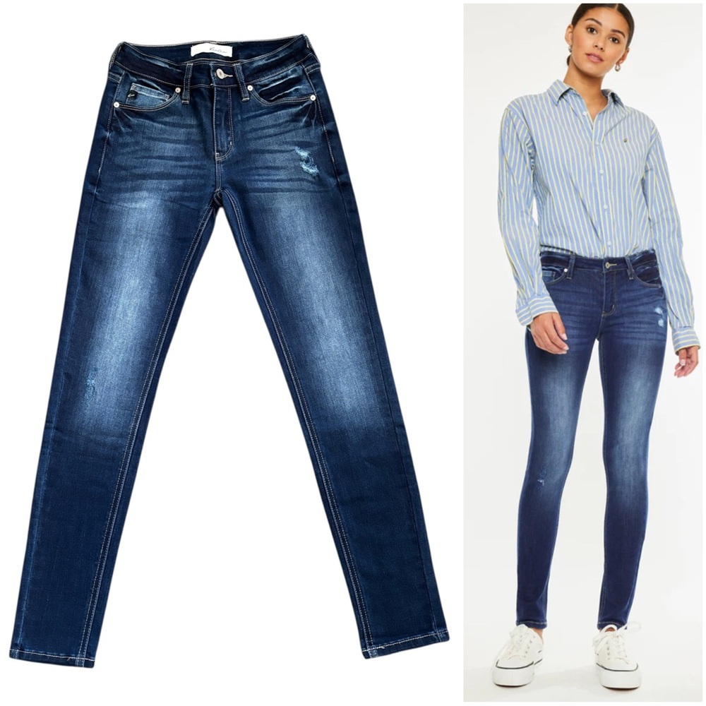 KanCan NWOT Mendy Mid Rise Super Skinny Jeans 3/25